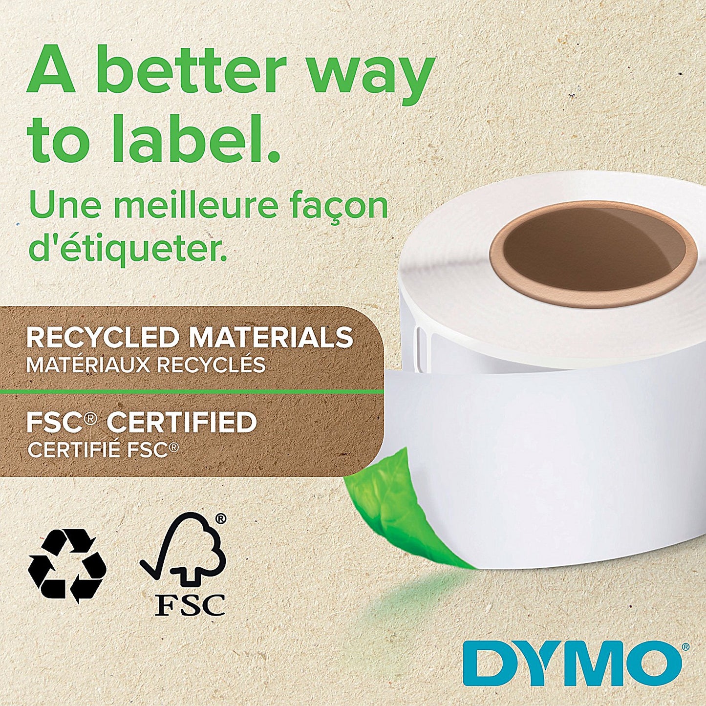 Dymo 99010 LabelWriter Standard Thermal Address Labels, Black on White, 28x89mm, 130 Labels Per Roll, Pack of 12
