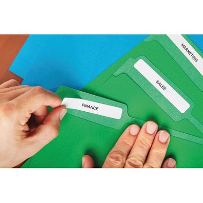 Dymo 99017 LabelWriter Suspension File Thermal Labels, Black on White, 50x12mm, 220 Labels Per Roll