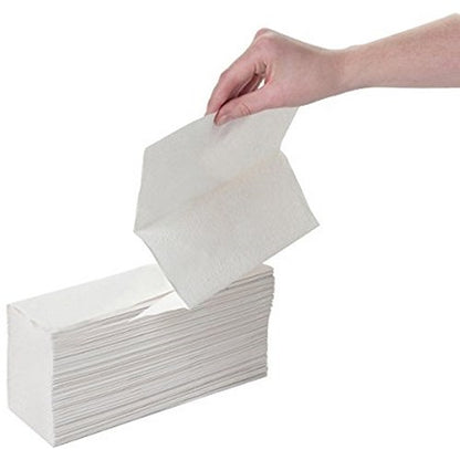 Lucart Professional 2-Ply Z-Fold Hand Towels, White, Pack of 3000