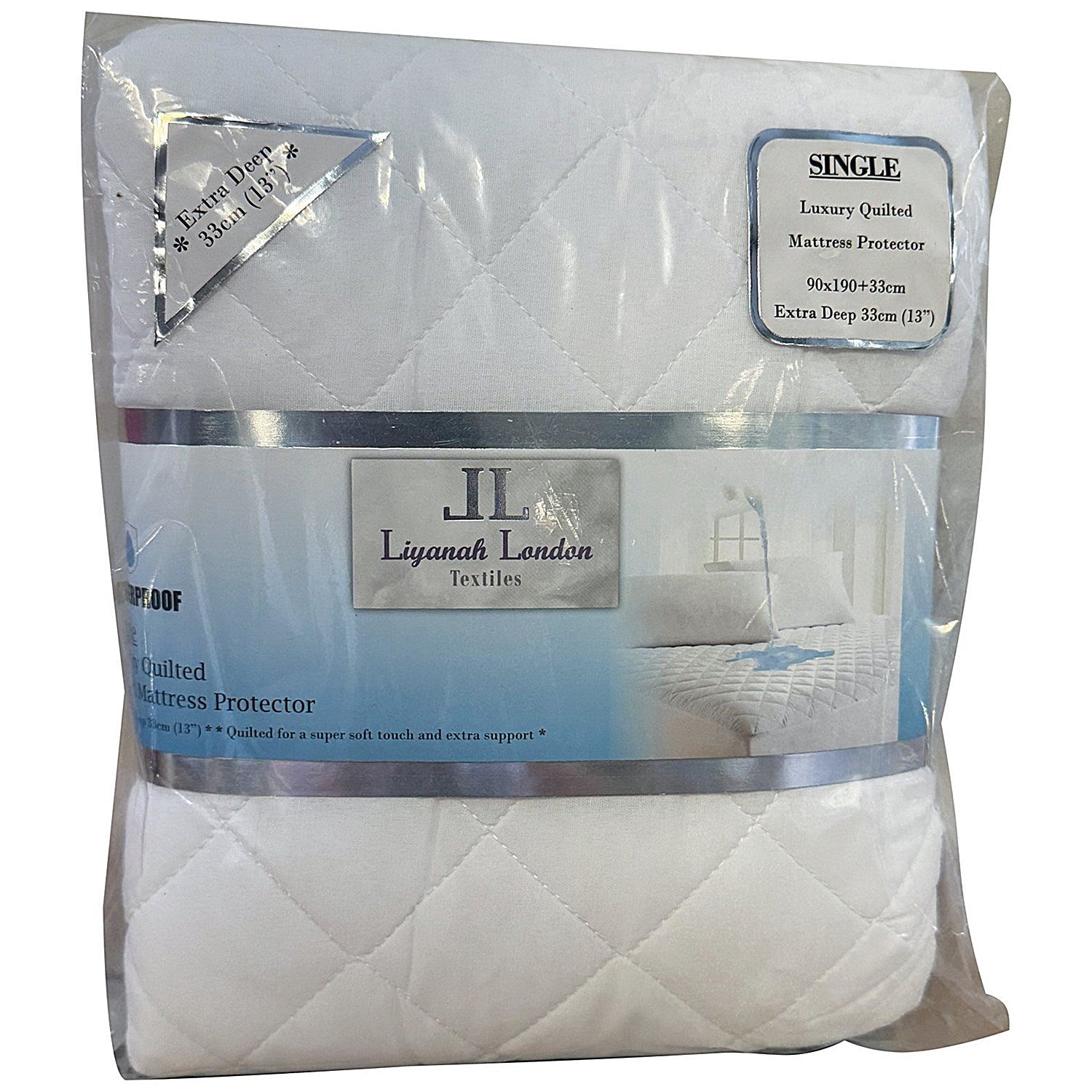 Quilted Waterproof Mattress Protector Single (Pack of 16) Easy2Order : ETX06135