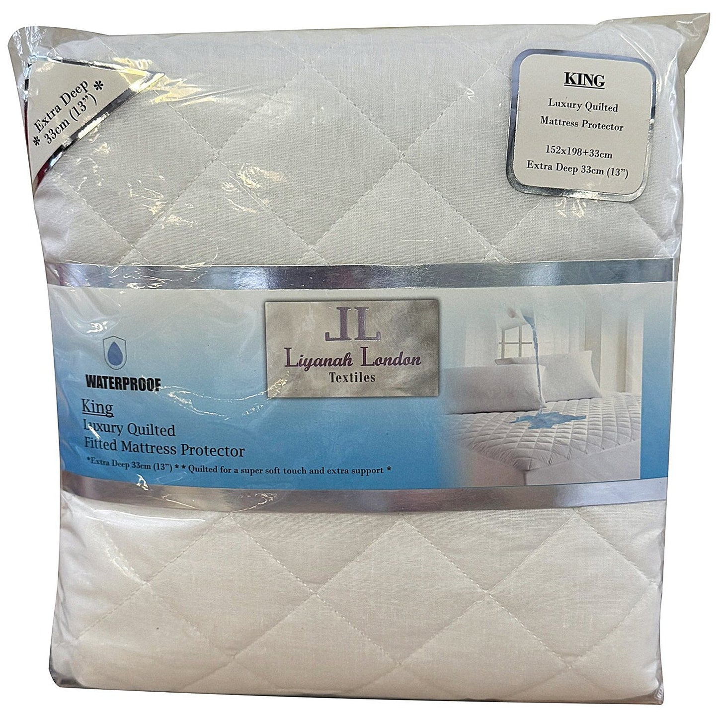 Quilted Waterproof Mattress Protector King (Pack of 12) Easy2Order : ETX06137
