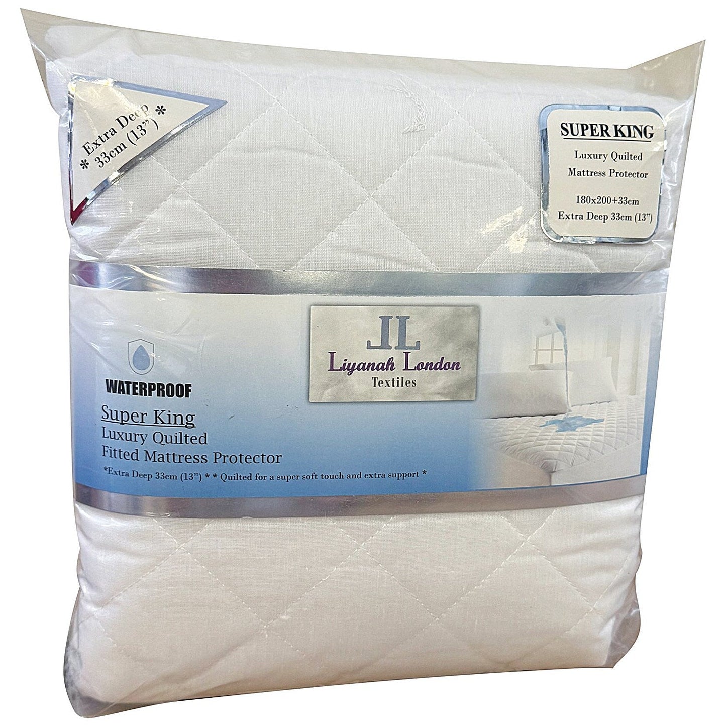 Quilted Waterproof Mattress Protector Super King (Pack of 10) Easy2Order : ETX06186