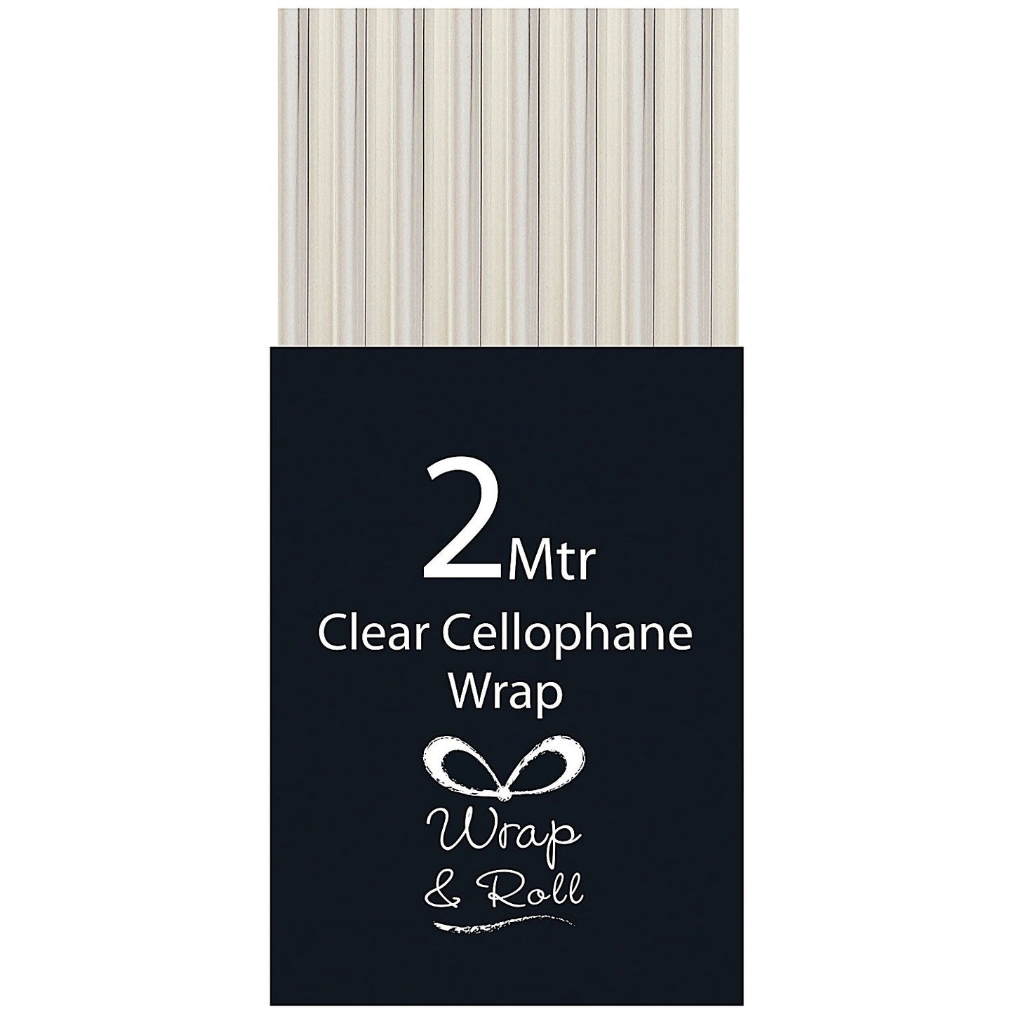 Eurowrap Cellophane Wrap Roll, 2m, Clear, Pack of 49