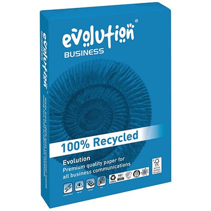 Evolution A3 Business Recycled Paper, White, 80gsm, Ream (500 Sheets)