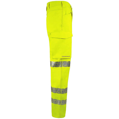 Envirowear Hi-Vis Trousers, Saturn Yellow, 34T Easy2Order : EWCTRSY34T