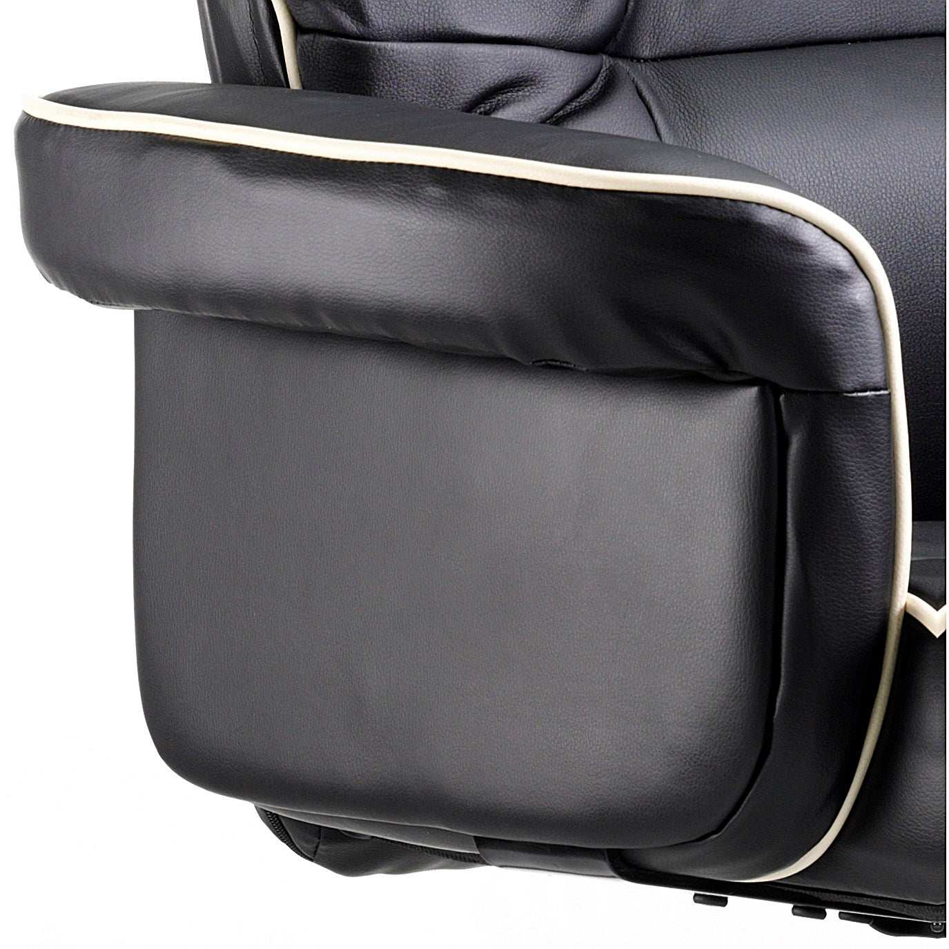 Chelsea Executive Chair, Fixed Height Arms, Black