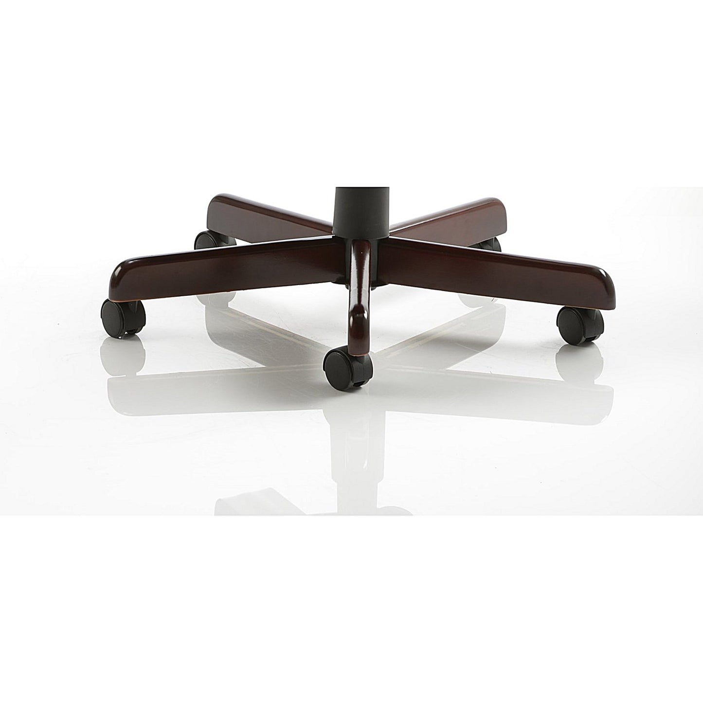 Chesterfield Executive Chair, Fixed Height Arms, Burgundy