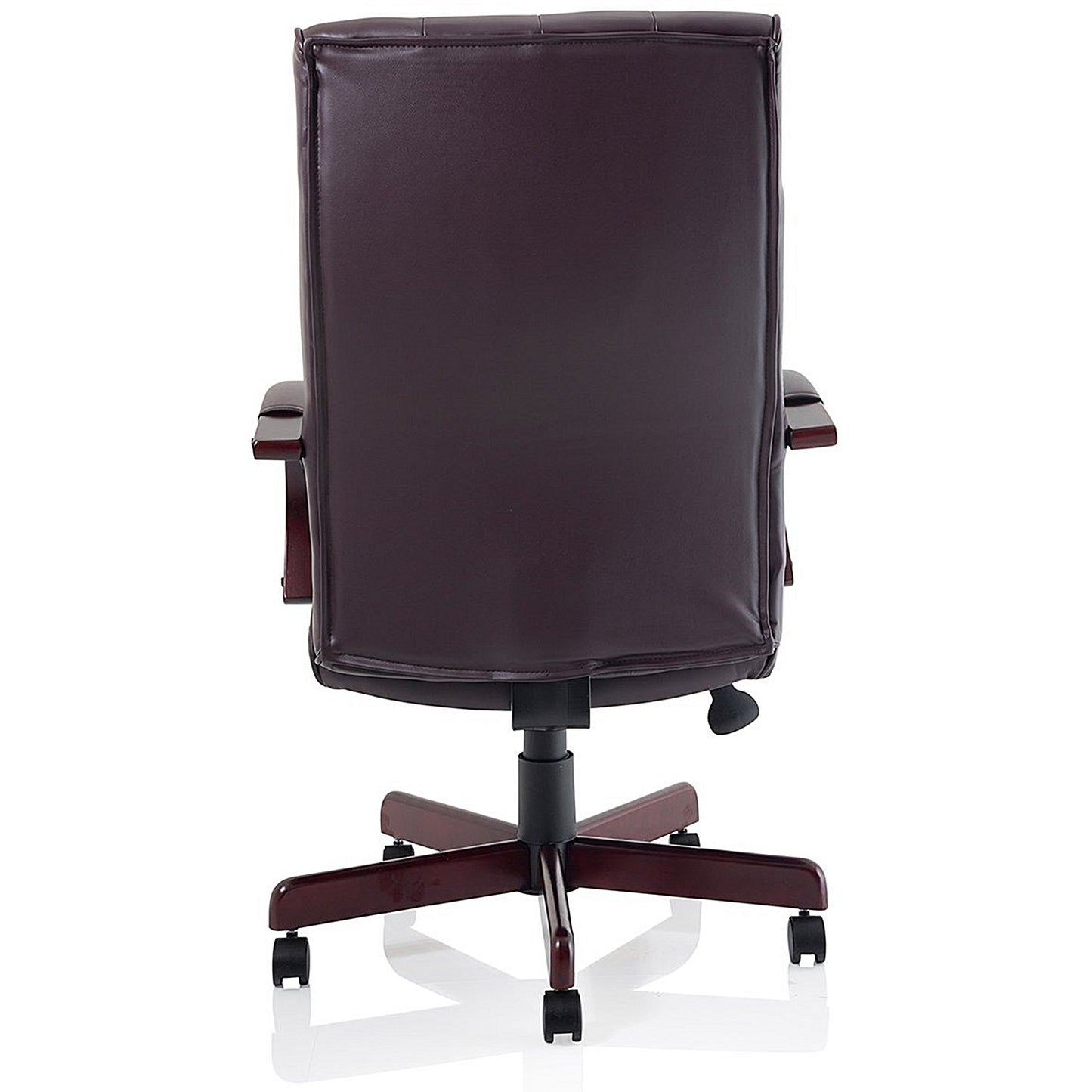 Chesterfield Executive Chair, Fixed Height Arms, Burgundy