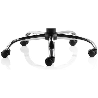 Moore Deluxe Executive Chair, Fixed Height Arms, Black