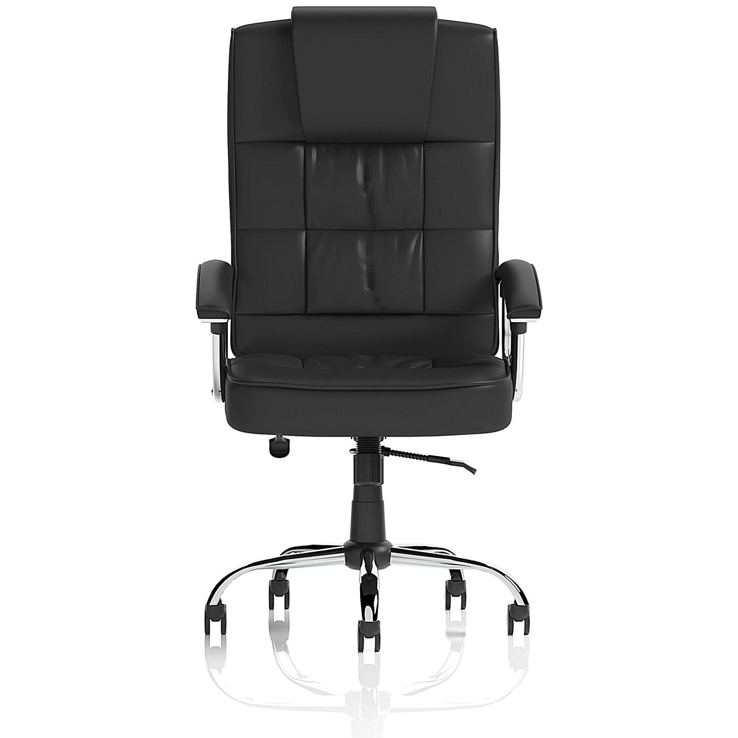 Moore Deluxe Executive Chair, Fixed Height Arms, Black