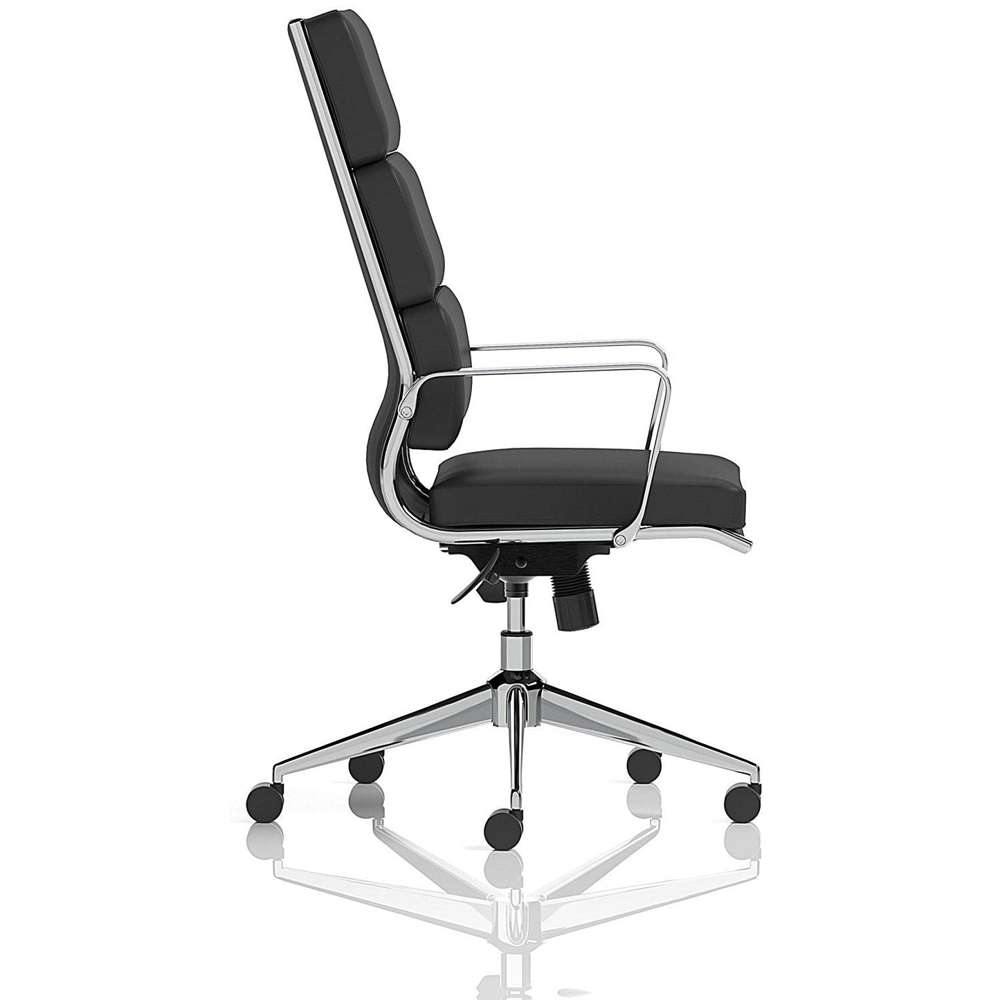 Savoy Executive Chair, Fixed Height Arms, Black