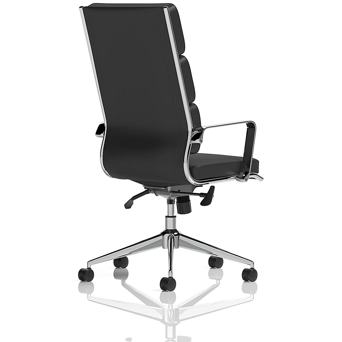 Savoy Executive Chair, Fixed Height Arms, Black