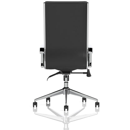 Savoy Executive Chair, Fixed Height Arms, Black