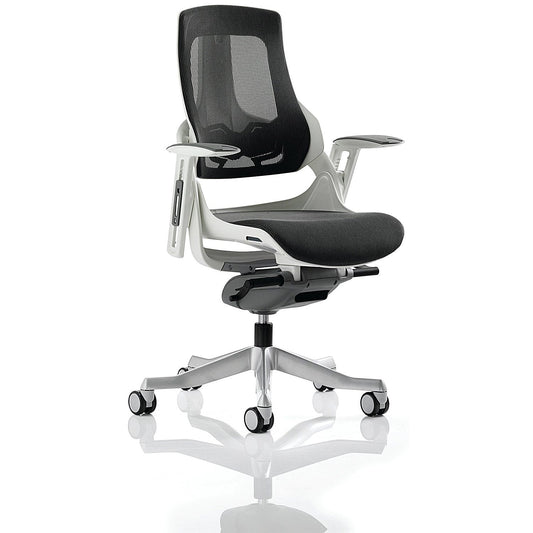 Zure Executive Mesh Chair, Height Adjustable Arms, Charcoal