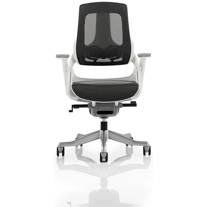 Zure Executive Mesh Chair, Height Adjustable Arms, Charcoal