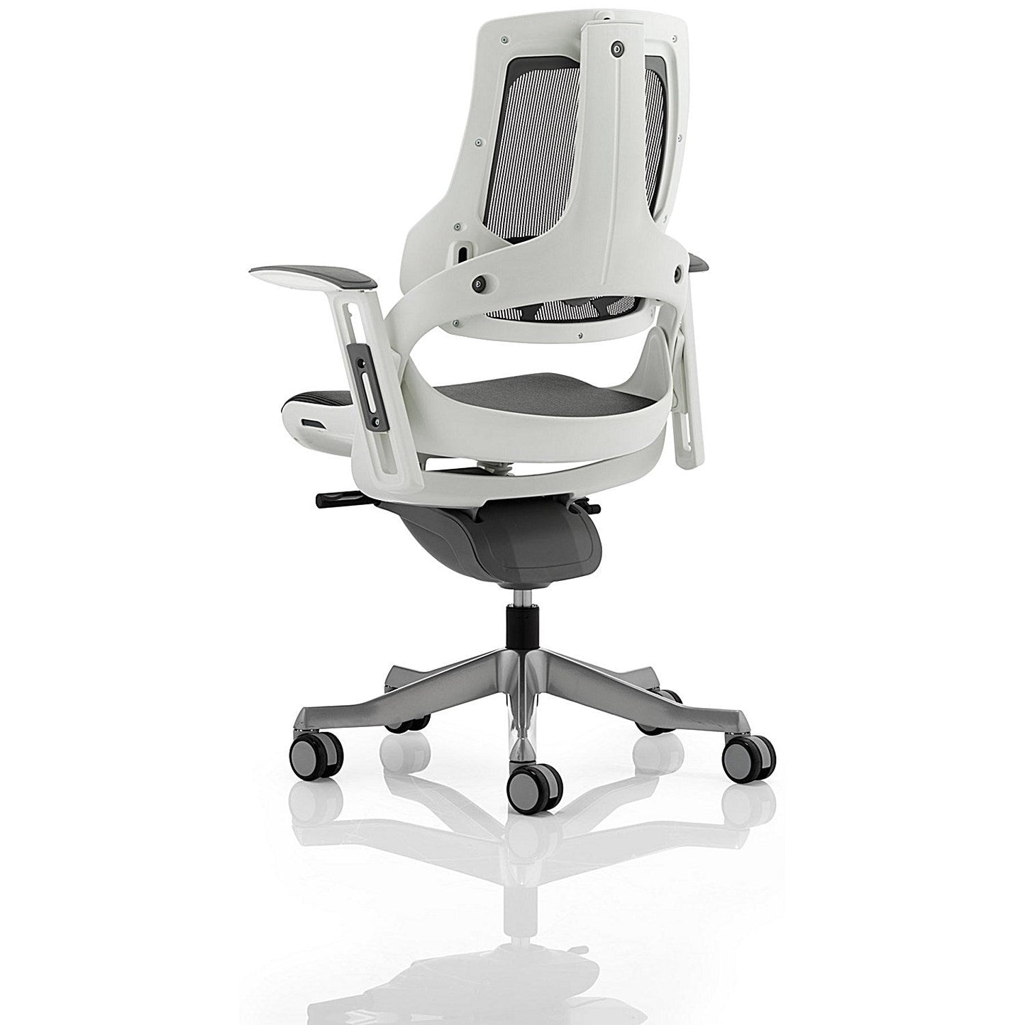 Zure Executive Mesh Chair, Height Adjustable Arms, Charcoal