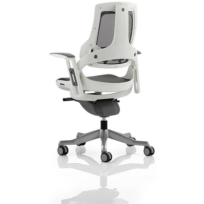 Zure Executive Mesh Chair, Height Adjustable Arms, Charcoal