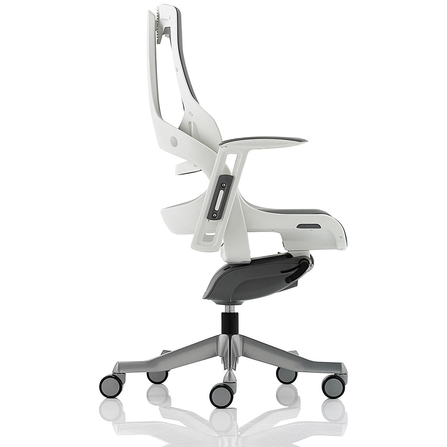 Zure Elastomer Executive Chair, Height Adjustable Arms, Grey