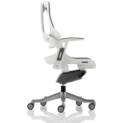 Zure Elastomer Executive Chair, Height Adjustable Arms, Grey