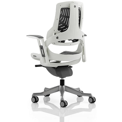Zure Elastomer Executive Chair, Height Adjustable Arms, Grey