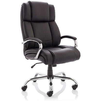Texas Executive Heavy Duty Chair, Fixed Height Arms, Black