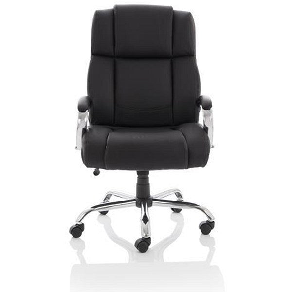 Texas Executive Heavy Duty Chair, Fixed Height Arms, Black
