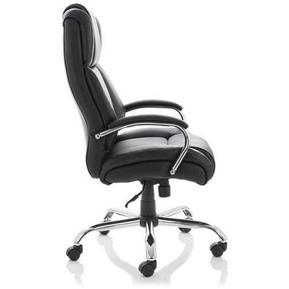 Texas Executive Heavy Duty Chair, Fixed Height Arms, Black