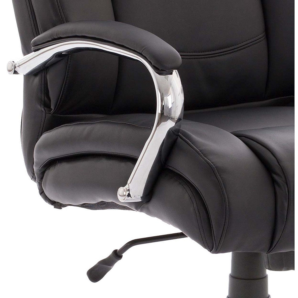 Texas Executive Heavy Duty Chair, Fixed Height Arms, Black