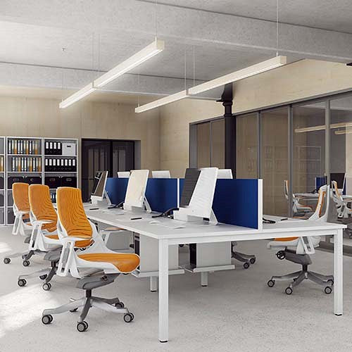 Zure Elastomer Executive Chair, Height Adjustable Arms, Orange Easy2Order : EX000133