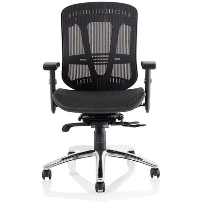 Mirage II Mesh Executive Chair, Height Adjustable Arms, Black