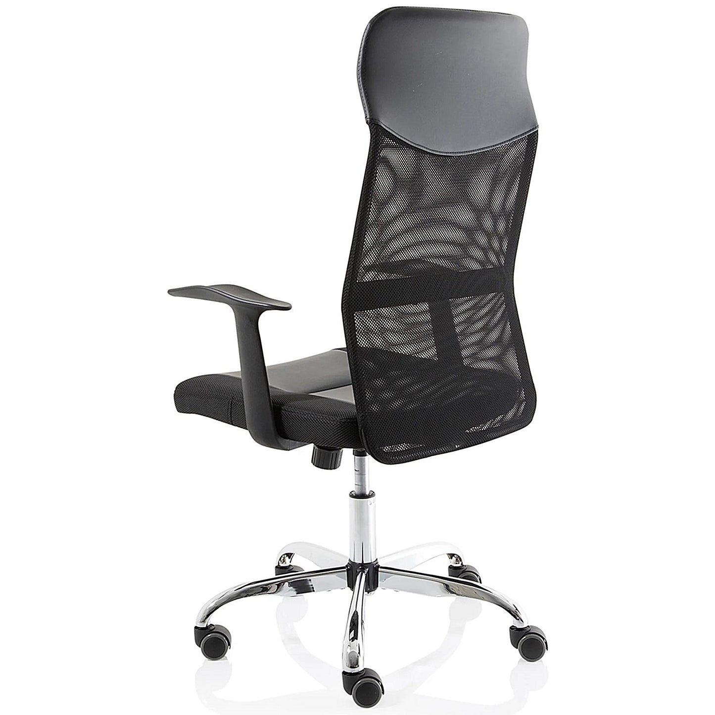 Vegalite Executive Mesh Chair, Fixed Height Arms, Black
