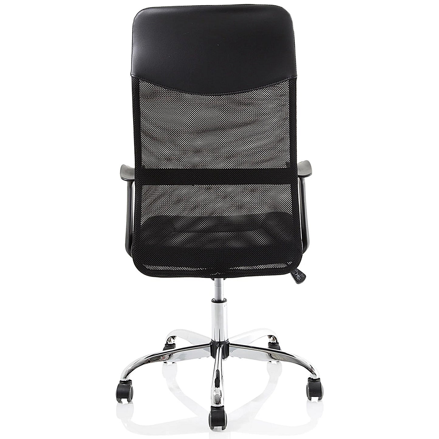 Vegalite Executive Mesh Chair, Fixed Height Arms, Black