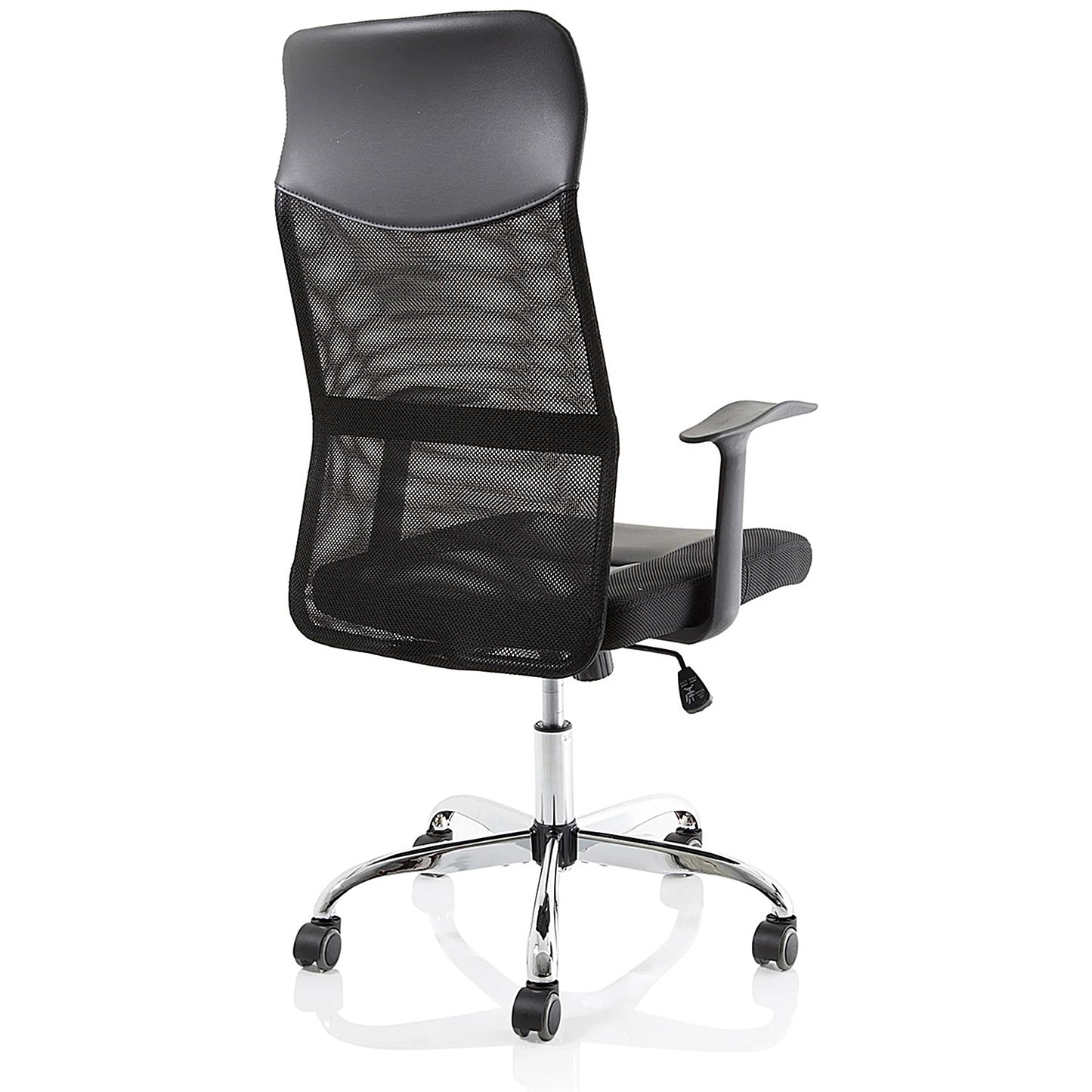 Vegalite Executive Mesh Chair, Fixed Height Arms, Black