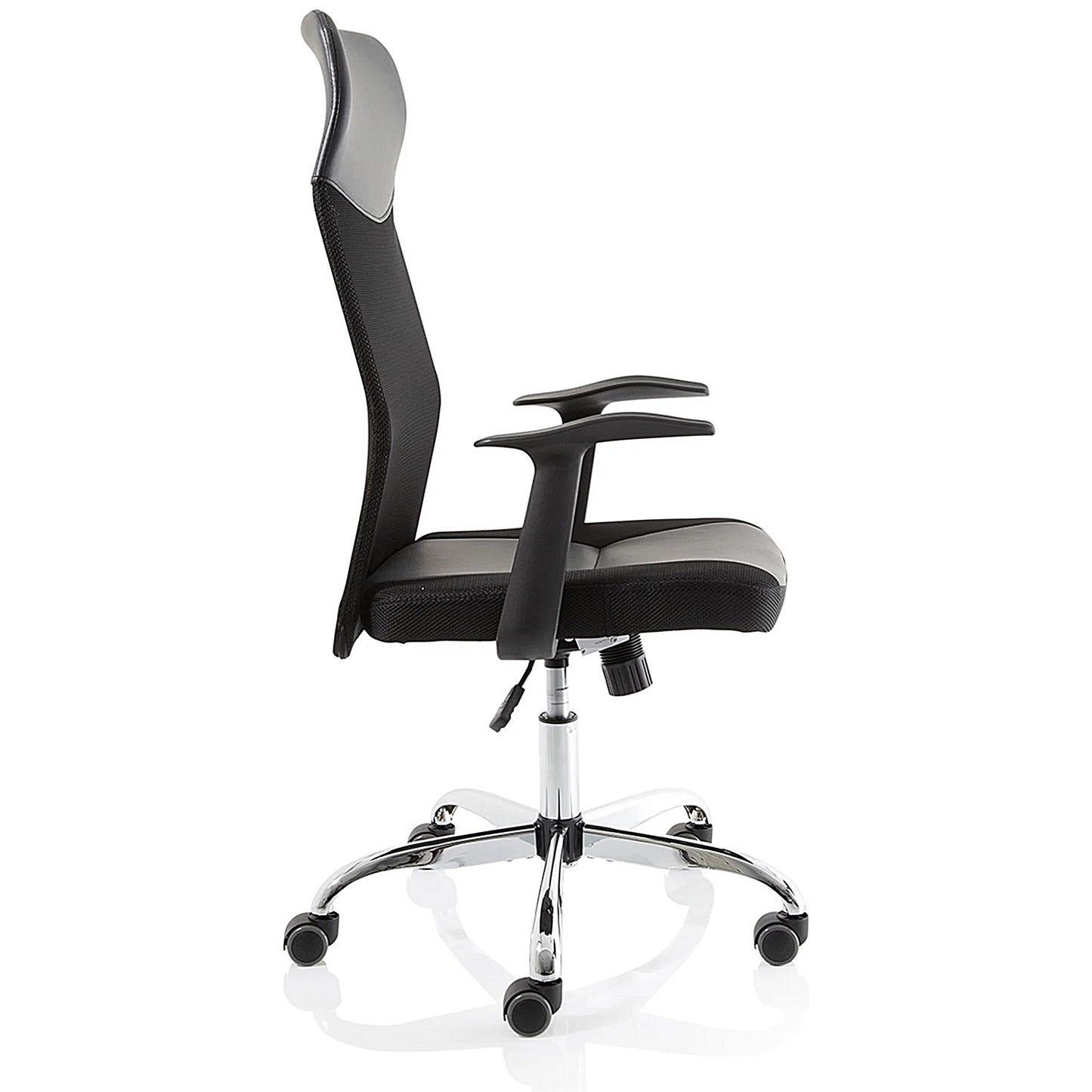 Vegalite Executive Mesh Chair, Fixed Height Arms, Black