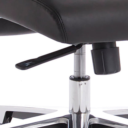 Mien Executive Chair, Fixed Height Arms, Black