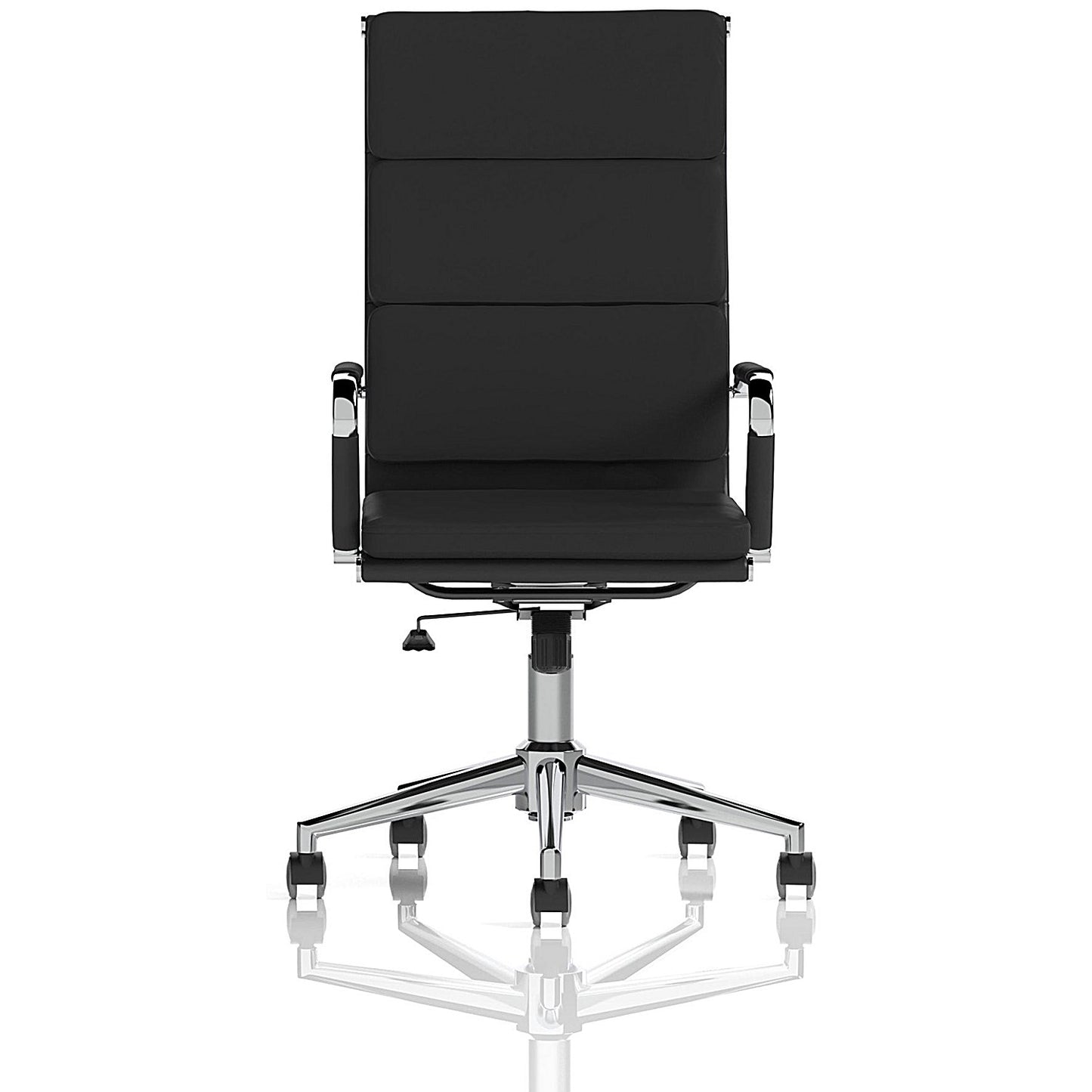 Hawkes Executive Chair, Fixed Height Arms, Black