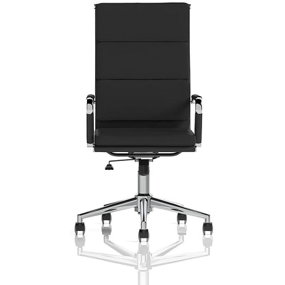Hawkes Executive Chair, Fixed Height Arms, Black