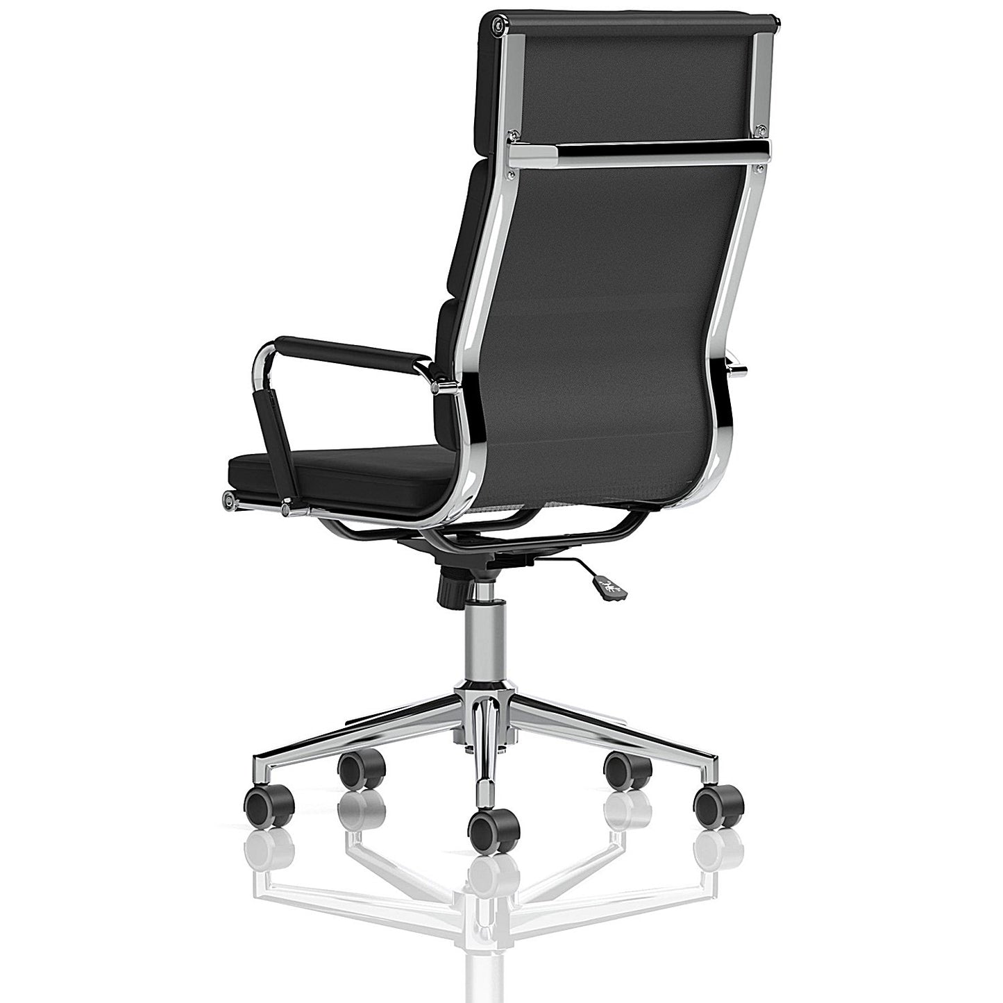 Hawkes Executive Chair, Fixed Height Arms, Black