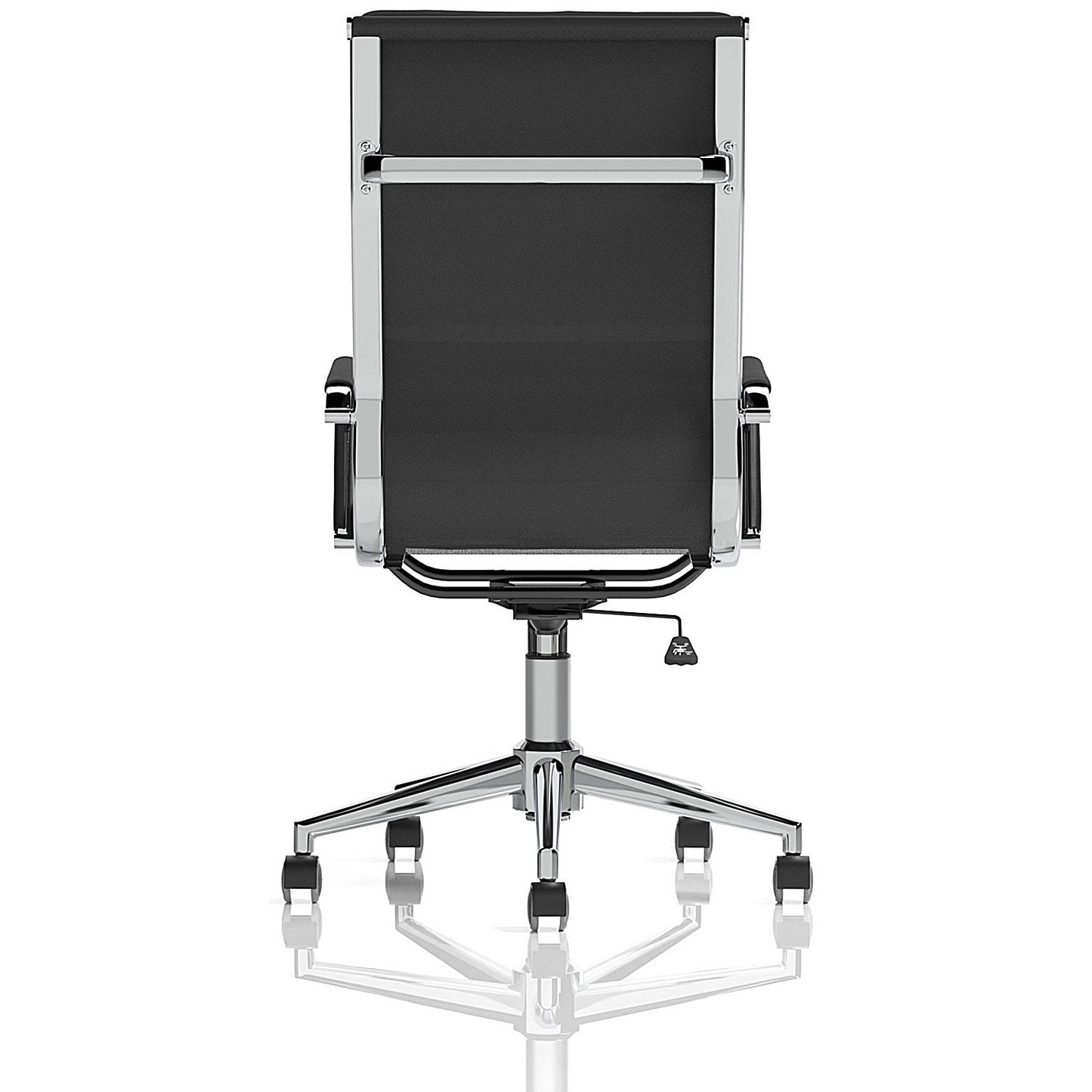Hawkes Executive Chair, Fixed Height Arms, Black