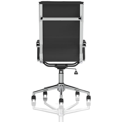 Hawkes Executive Chair, Fixed Height Arms, Black