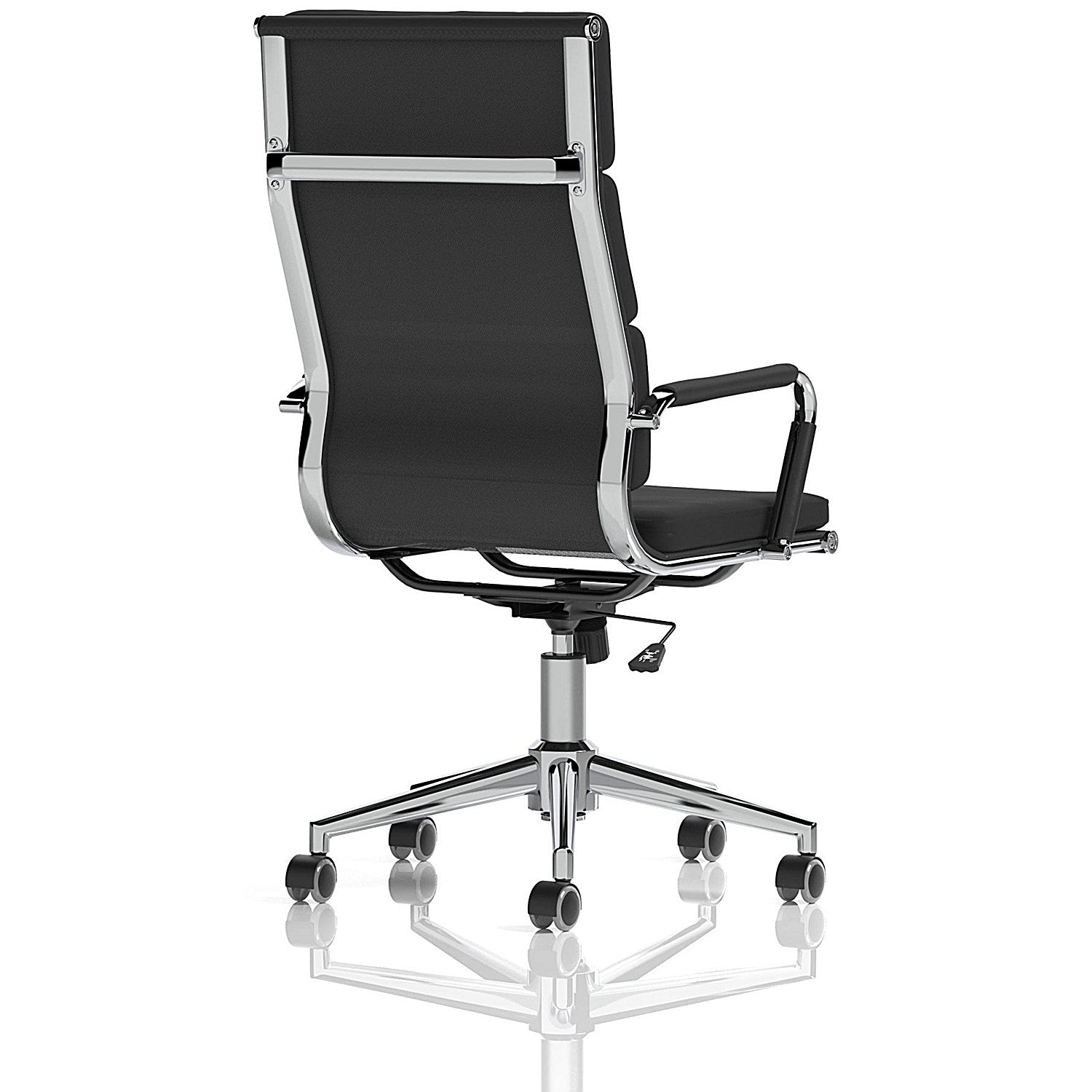 Hawkes Executive Chair, Fixed Height Arms, Black