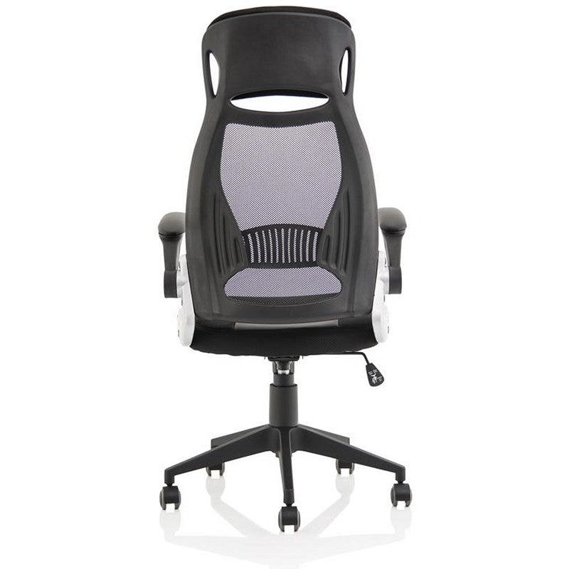 Saturn Executive Mesh Back Chair, Headrest, Folding Arms, Black Easy2Order : EX000241