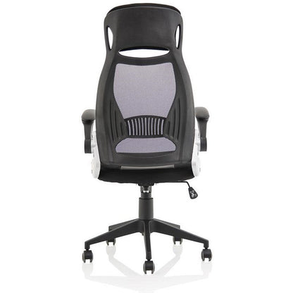 Saturn Executive Mesh Back Chair, Headrest, Folding Arms, Black Easy2Order : EX000241