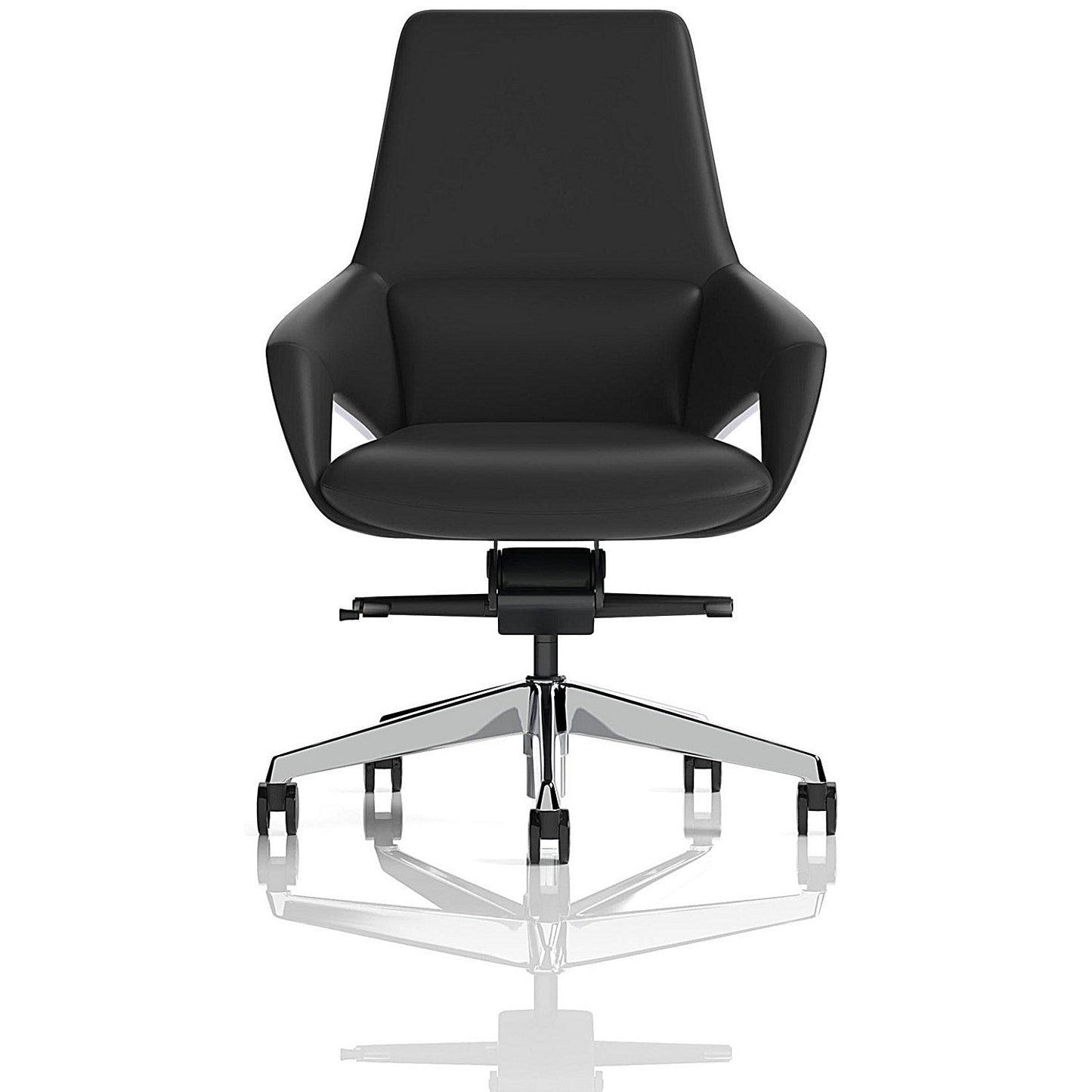 Olive Executive Chair, Fixed Height Arms, Black