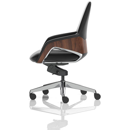 Olive Executive Chair, Fixed Height Arms, Black