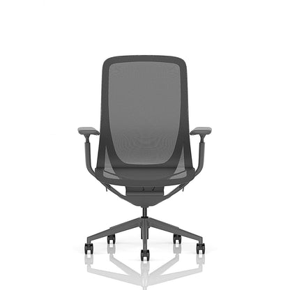 Lumo Executive Mesh Chair, Height Adjustable Arms, Shadow Grey