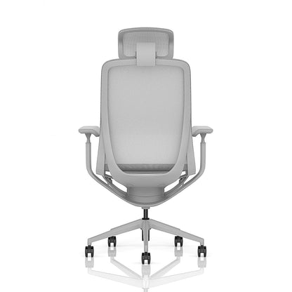 Lumo Executive Mesh Chair With Headrest, Height Adjustable Arms, Halo Grey Easy2Order : EX000270