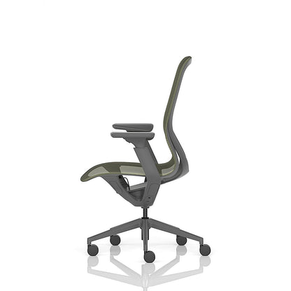 Lumo Executive Mesh Chair, Height Adjustable Arms, Verge Green
