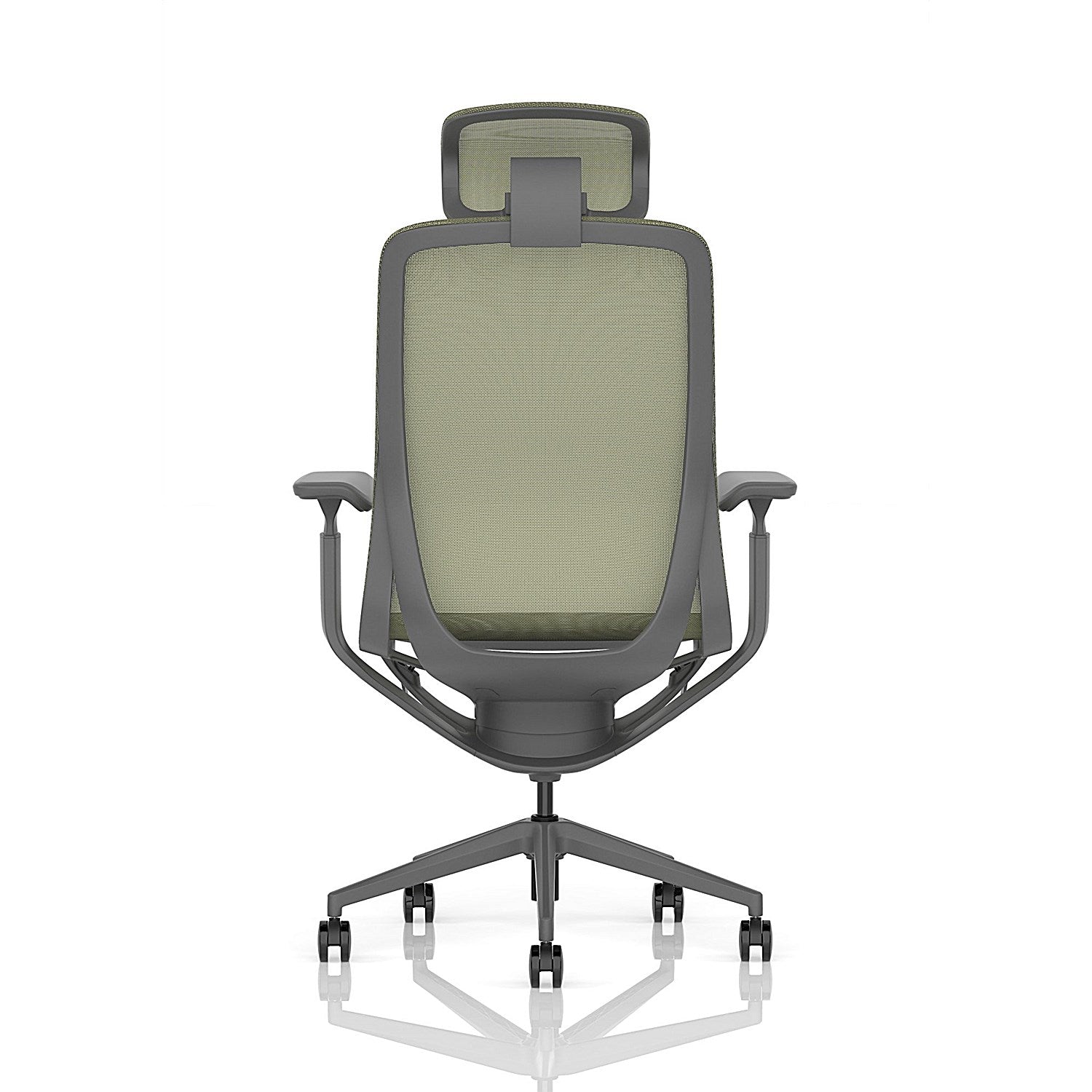 Lumo Executive Mesh Chair With Headrest, Height Adjustable Arms, Verge Green Easy2Order : EX000272