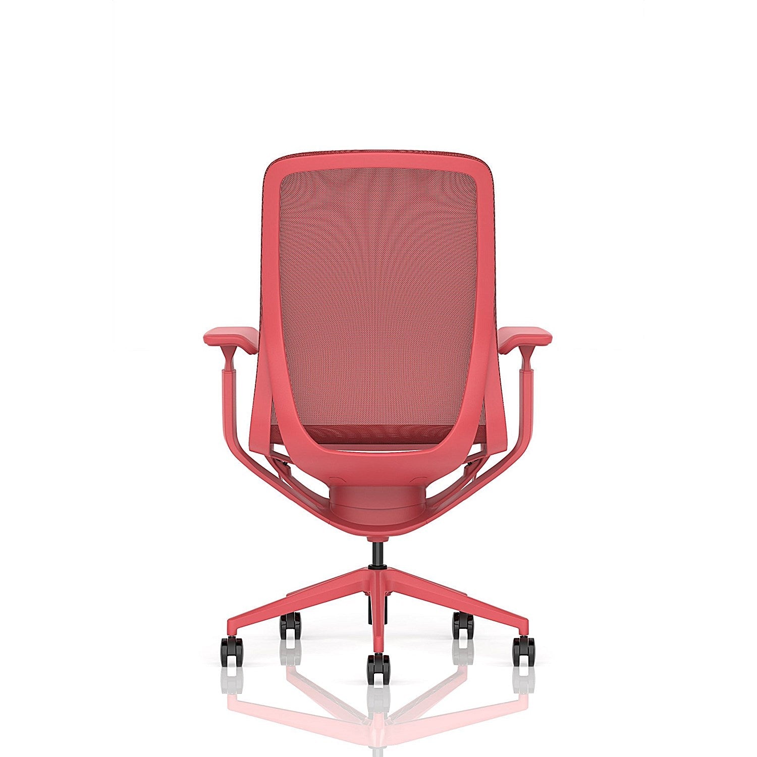 Lumo Executive Mesh Chair, Height Adjustable Arms, Volt Red Easy2Order : EX000273